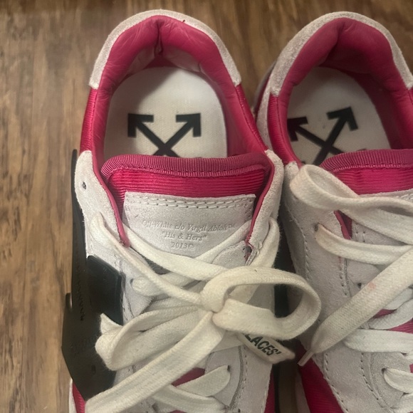 Off-White Pink and Black Sneakers - Picture 6 of 8